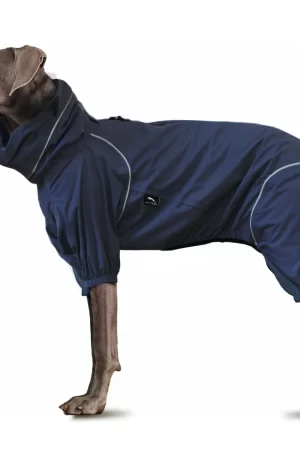 Dog Breathable Raincoat With Legs - Deep Nightfall (USA)