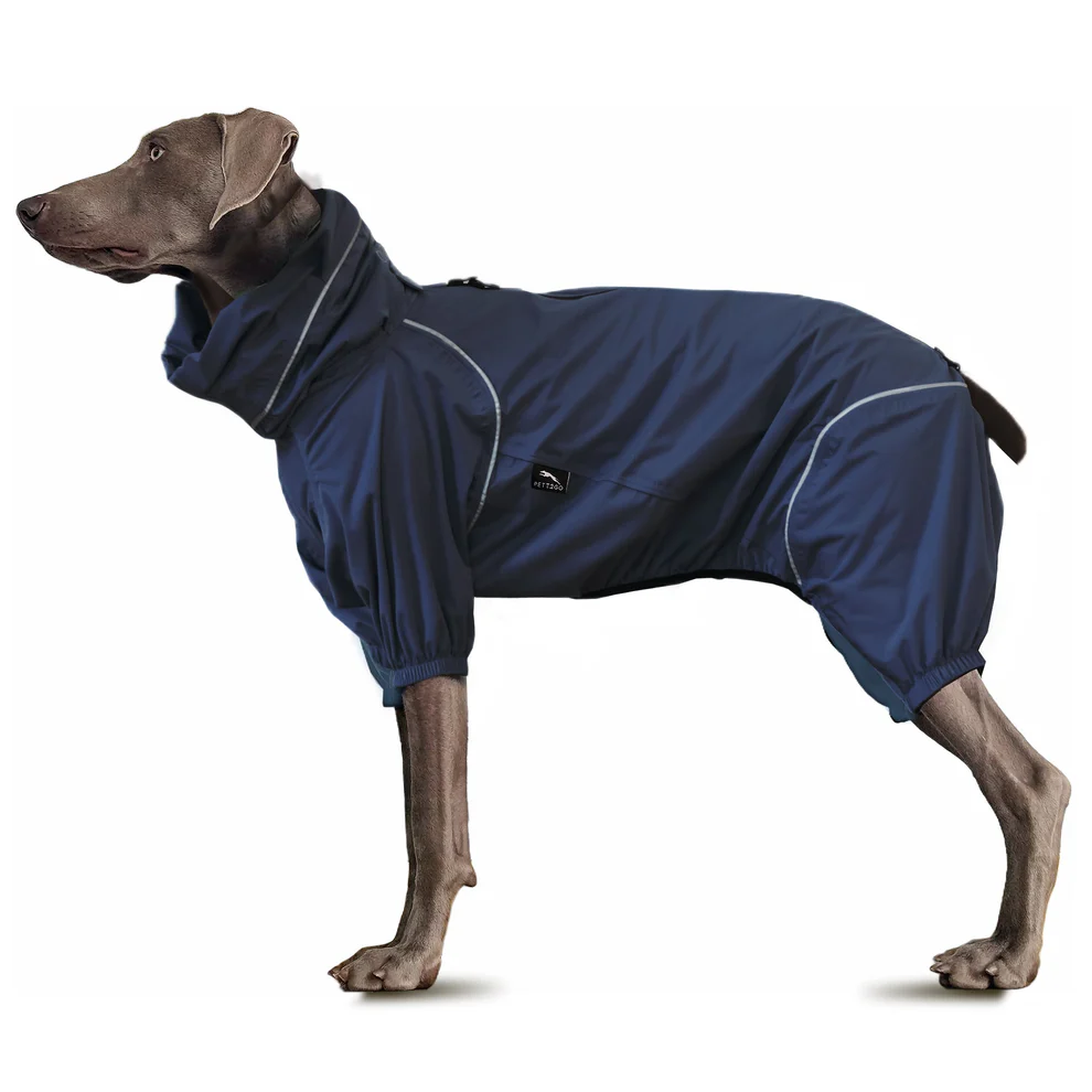 Dog Breathable Raincoat With Legs - Deep Nightfall (USA)
