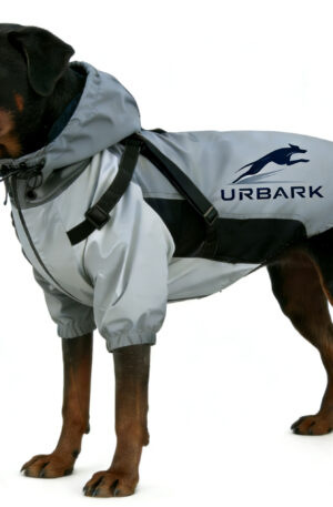 URBARK Outdoor Lightweight Protective Full-Coverage Dog Rain Jacket