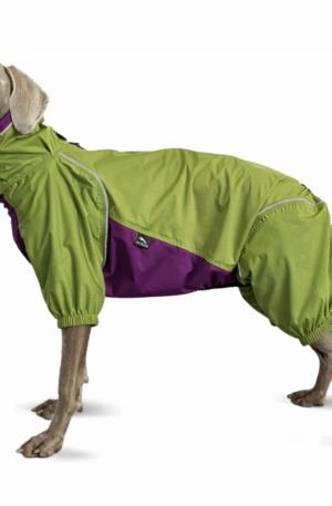 Waterproof Dog Jacket with Legs - Avocado Green