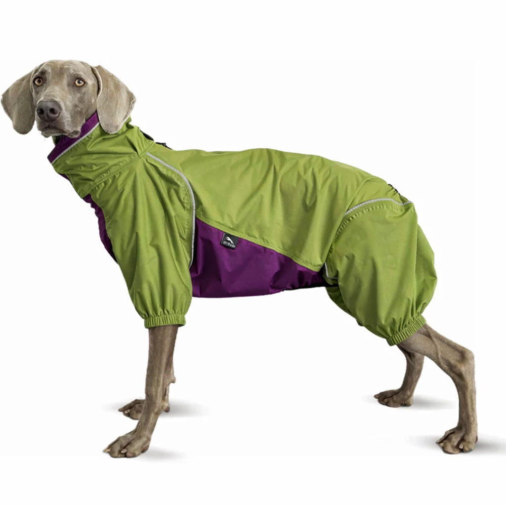Waterproof Dog Jacket with Legs - Avocado Green