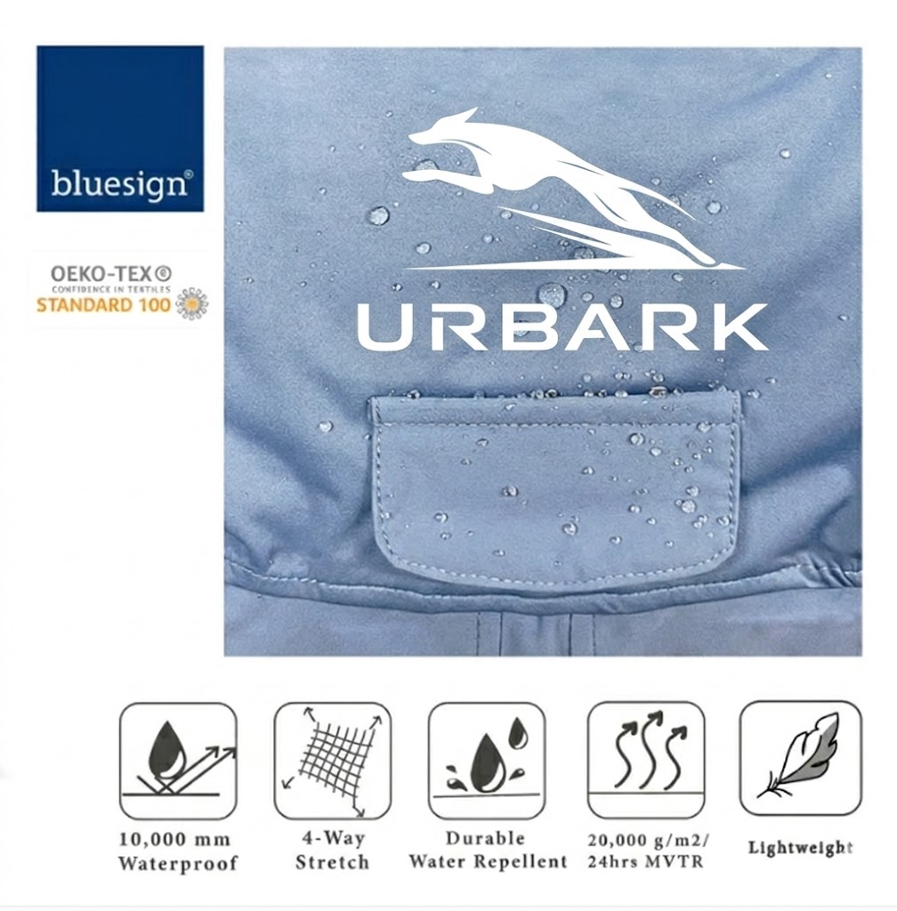 Dog Breathable Raincoat With Legs -Silence of Mist - Image 3